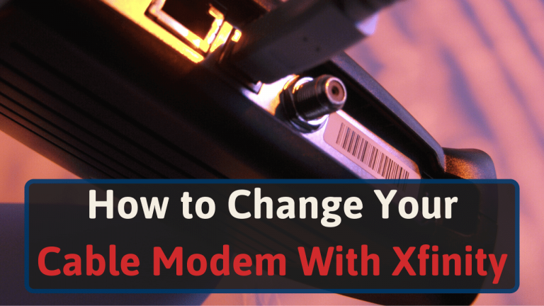 How to change modem with Xfinity
