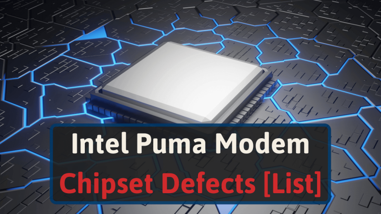 Intel Puma Modem Chipset Defects [List]