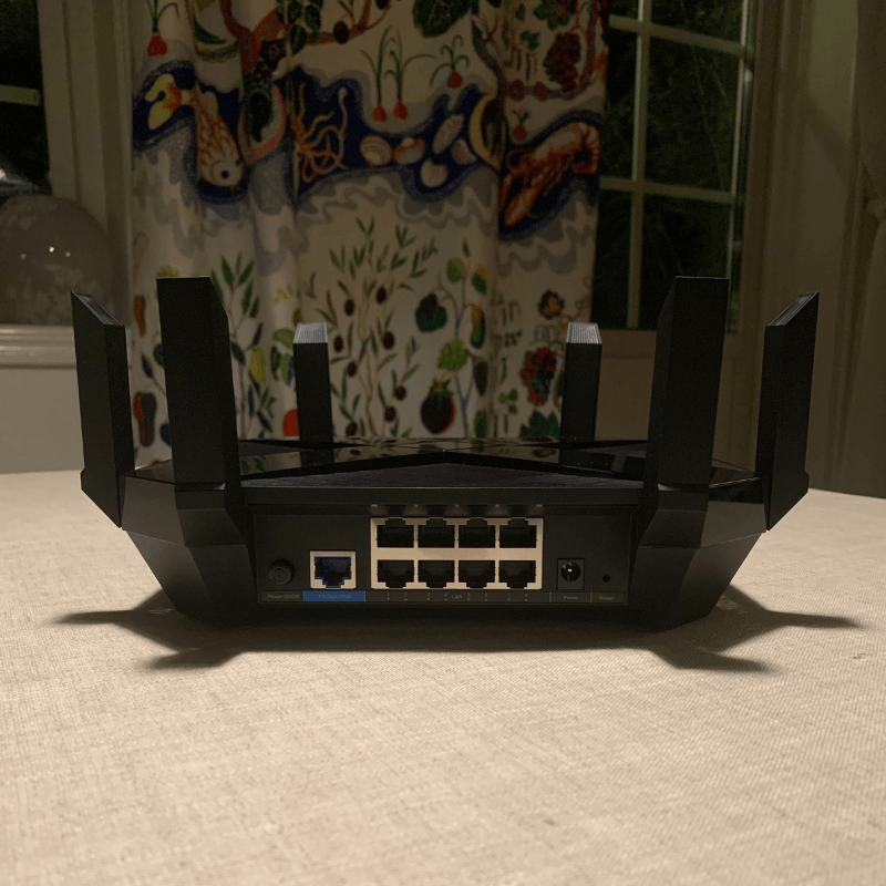 TP-Link Archer AX6000 from the back