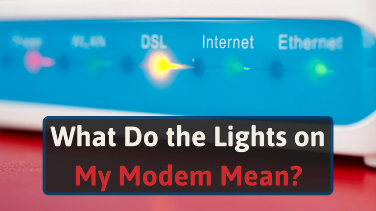 What Do the Lights on My Modem Mean