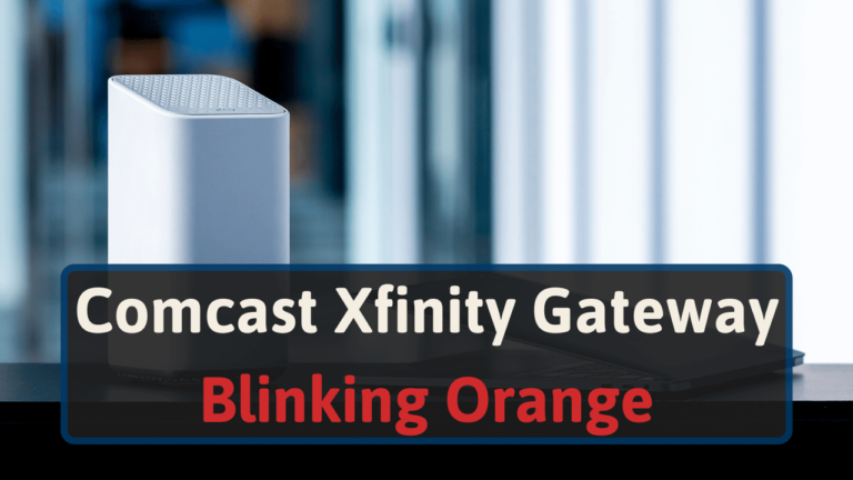 Comcast Xfinity Modem Router Blinking Orange
