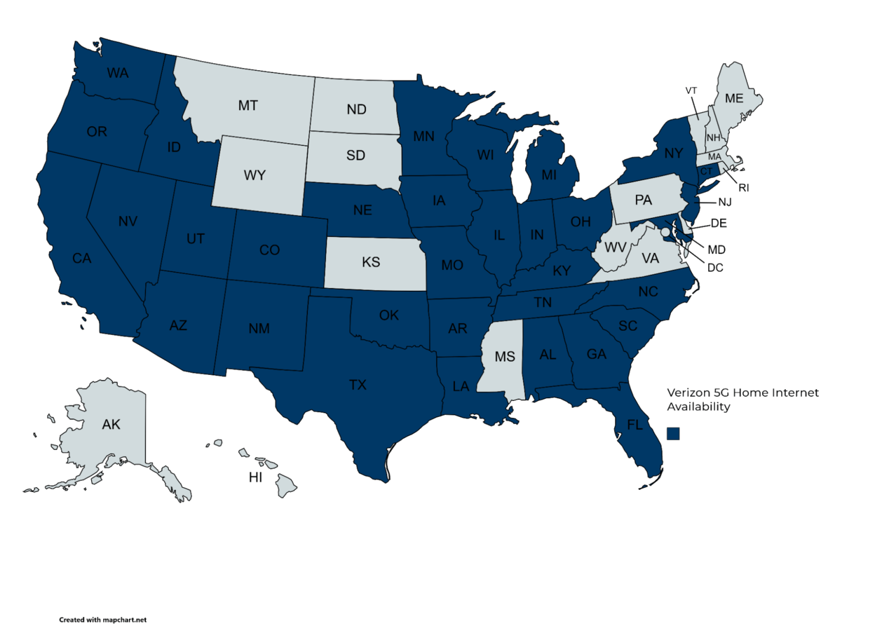 Verizon Availability & Coverage Map